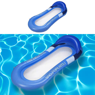 Wasserbett aufblasbar blau 160x90cm PVC Belastbarkeit bis 100 Kg Luftbett Luftmatratze Strand Meer Schwimmbad