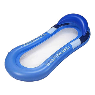 Wasserbett aufblasbar blau 160x90cm PVC Belastbarkeit bis 100 Kg Luftbett Luftmatratze Strand Meer Schwimmbad