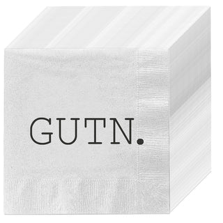 Servietten 'Gutn' 60er Set 33x33cm 3-lagig Papierserviette stoffähnlich Guten Appetit Tischdeko
