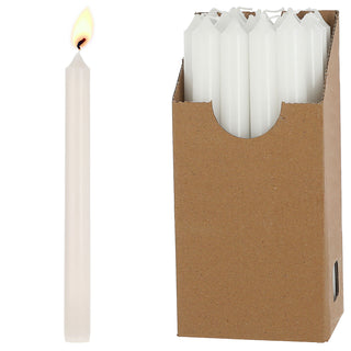 Stabkerze 20er Set weiß/creme/rosa/rubinrot/weinrot/grün/grau 2,1x22cm Paraffin Dekokerze Kerze Leuchterkerzen Wachskerze Echtwachs Brenndauer 7h