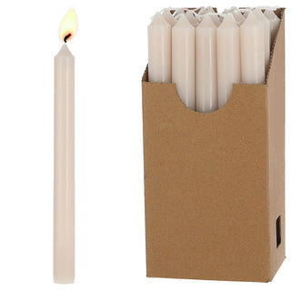Stabkerze 20er Set weiß/creme/rosa/rubinrot/weinrot/grün/grau 2,1x22cm Paraffin Dekokerze Kerze Leuchterkerzen Wachskerze Echtwachs Brenndauer 7h