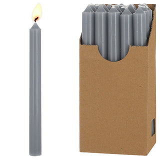 Stabkerze 20er Set weiß/creme/rosa/rubinrot/weinrot/grün/grau 2,1x22cm Paraffin Dekokerze Kerze Leuchterkerzen Wachskerze Echtwachs Brenndauer 7h