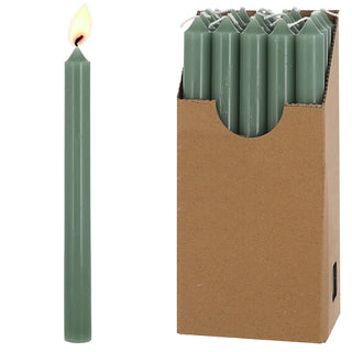 Stabkerze 20er Set weiß/creme/rosa/rubinrot/weinrot/grün/grau 2,1x22cm Paraffin Dekokerze Kerze Leuchterkerzen Wachskerze Echtwachs Brenndauer 7h