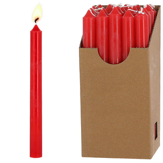 Stabkerze 20er Set weiß/creme/rosa/rubinrot/weinrot/grün/grau 2,1x22cm Paraffin Dekokerze Kerze Leuchterkerzen Wachskerze Echtwachs Brenndauer 7h