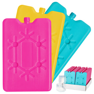 Kühlakkus 12er Set bunt sortiert 16x10x1cm / 25x14x1cm Kühlelemente wiederverwendbar Coolpacks Kühltasche Kühlbox Kühlpack