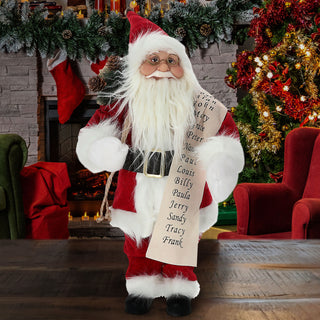 Weihnachtsmann Nikolaus Schärpe Bündel rot weiß 19x47x20cm Polyester PE Vinyl Weihnachtsmannpuppe Dekoration