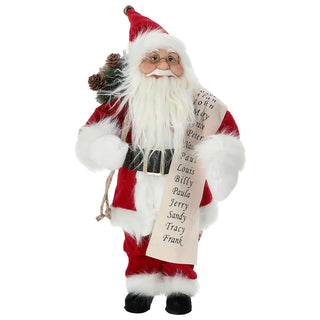 Weihnachtsmann Nikolaus Schärpe Bündel rot weiß 19x47x20cm Polyester PE Vinyl Weihnachtsmannpuppe Dekoration