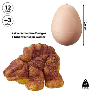 Magische Eidechse im Ei 12 Stück im Display 7,5x10,5x5cm Kunststoff 4 Motive schlüpfende Eidechsen magisch Spielfigur