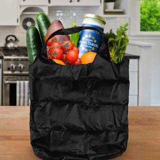 Einkaufstasche 24 Stück Display faltbar 4 Farben sortiert 33x24x0,2cm Polyester Tasche Shoppingbag leicht