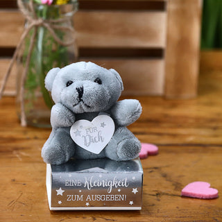 Geschenkbox Teddybär 24 Stück Display 6x9cm Karton Plüsch Geldgeschenk Verpackung Box Verpackungsidee