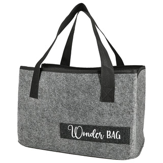Filztasche 'Wonder Bag' 38x26x26,5cm hellgrau Einkaufstasche Aufbewahrungstasche Shopper Henkeltasche
