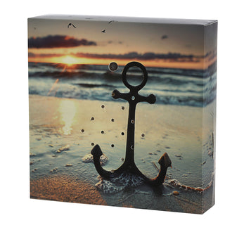 1/4x Soundbox Bewegungsmelder 4 Motive 12x12x3,5cm Pappe Kunststoff batteriebetrieben Meditationssound Lautstärke regulierbar