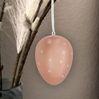 Ostereier Pastellfarben zum Aufhängen gepunktet 16er Set H9cm grün blau rosa gelb Kunststoff Eier Dekoeier Ostern