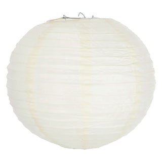 6/12xPapierlampion 12er Set Papier 6xØ:30/35cm / 12xØ:25cm weiß Laterne Lampion Ballon Gartendeko Party Papierlaterne Papierlampenschirm