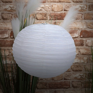 6/12xPapierlampion 12er Set Papier 6xØ:30/35cm / 12xØ:25cm weiß Laterne Lampion Ballon Gartendeko Party Papierlaterne Papierlampenschirm