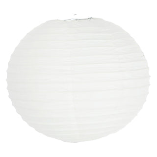 6/12xPapierlampion 12er Set Papier 6xØ:30/35cm / 12xØ:25cm weiß Laterne Lampion Ballon Gartendeko Party Papierlaterne Papierlampenschirm