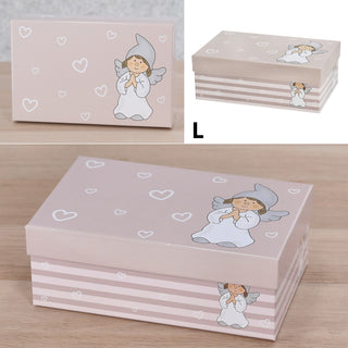 Boxenset 6er Set Schutzengel 6 Größen rechteckig Papier 900gsm Schachteln Boxen Geschenkboxen Aufbewahrungsboxen