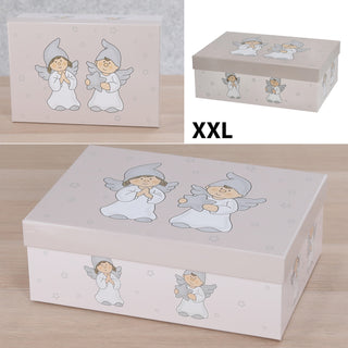 Boxenset 6er Set Schutzengel 6 Größen rechteckig Papier 900gsm Schachteln Boxen Geschenkboxen Aufbewahrungsboxen