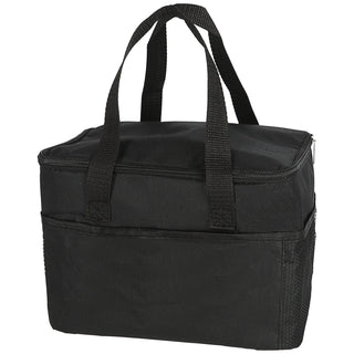 Kühltasche 9 Liter grau/schwarz 25x20x17,5cm Polyester 600D Aluminium Kühlbox Thermotasche Reißverschluss