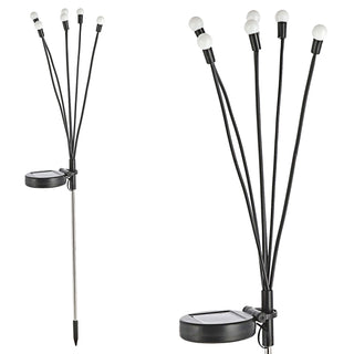 LED Solar Gartenstecker Firefly 3er Set H67cm 6 LEDs bunt Edelstahl Kunststoff On-/Off-Schalter Solarleuchte