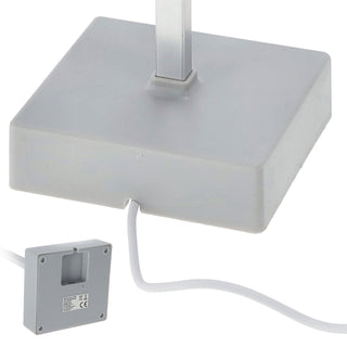 LED Tischleuchte hellgrau/schwarz 17 LEDs 8,5x32cm USB Ladefunktion Touchfunktion 3 Helligkeitsstufen 35 Lumen Tischbeleuchtung