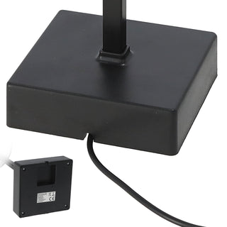 LED Tischleuchte hellgrau/schwarz 17 LEDs 8,5x32cm USB Ladefunktion Touchfunktion 3 Helligkeitsstufen 35 Lumen Tischbeleuchtung