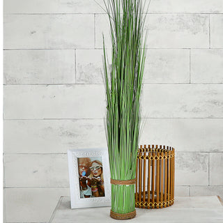 Kunstblume Grasbündel 2er Set 5x86cm Kunststoff Kordel Kunstgras Kunstpflanze Ziergras Deko-Gras