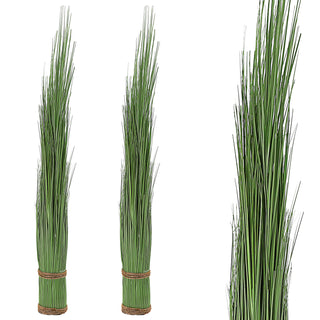 Kunstblume Grasbündel 2er Set 5x86cm Kunststoff Kordel Kunstgras Kunstpflanze Ziergras Deko-Gras