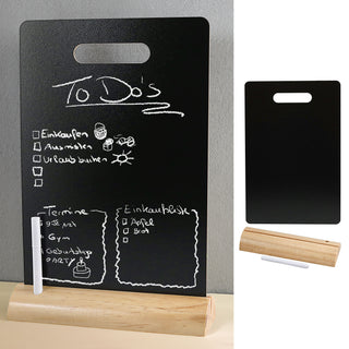 Kreidetafel Aufsteller 20x30x6cm Kiefernholz MDF Kreidestift Memotafel Schreibtafel Tischaufsteller Tafel