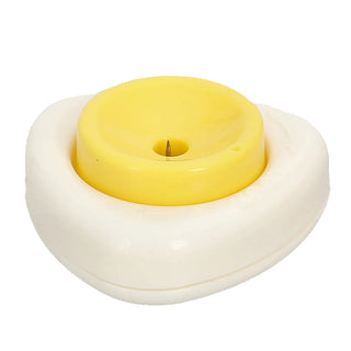 Eierspiekser Motiv Spiegelei Kunststoff weiß gelb 5,5x3x5,5cm Eierstecher Eieranstecher Eierdorn Eierpicker