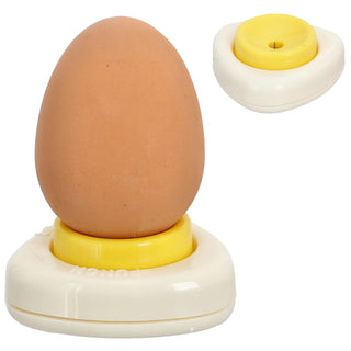 Eierspiekser Motiv Spiegelei Kunststoff weiß gelb 5,5x3x5,5cm Eierstecher Eieranstecher Eierdorn Eierpicker