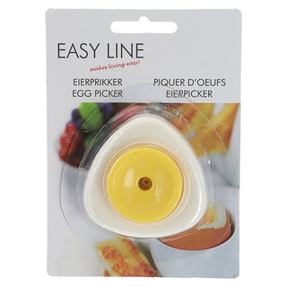 Eierspiekser Motiv Spiegelei Kunststoff weiß gelb 5,5x3x5,5cm Eierstecher Eieranstecher Eierdorn Eierpicker