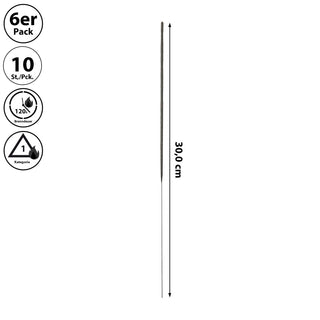 Wunderkerzen XXL 60er Pack Brenndauer 120 Sek. L36cm Feuerwerkskörper Partydeko Funkenzauber Riesenwunderkerzen