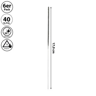 Wunderkerzen 240er Pack Brenndauer 30 Sek. L17cm Feuerwerkskörper Partydeko Funkenzauber