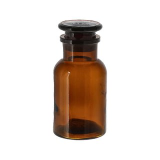 Apothekerflasche 6er Set braun 125ml 5,5x11cm Glas Flasche mit Glasstopfen Medizinflasche Vorratsflasche