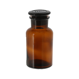 Apothekerflasche 6er Set braun 250ml 6,5x13,5cm Glas Flasche mit Glasstopfen Medizinflasche Vorratsflasche