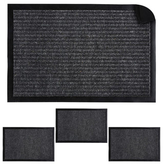 1/4x Fußmatte Läufer 40x60cm grau Polyamid Gummi Schmutzfangmatte Schmutzfänger Sauberlaufmatte Innen