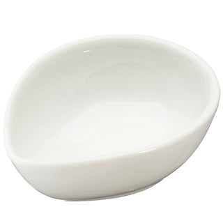 Servierschale Tropfenform 12er Set weiß 8,7x3,6x6,5cm New Bone China Schale Schüssel Tischgeschirr Snackschale