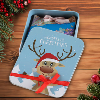 8/24x Geschenkdosen 8er Set 4 Weihnachtsmotive Metall 11,5x9x1,5cm bunt rechteckig Dose Verpackung Geschenkbox