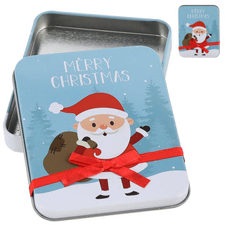 8/24x Geschenkdosen 8er Set 4 Weihnachtsmotive Metall 11,5x9x1,5cm bunt rechteckig Dose Verpackung Geschenkbox