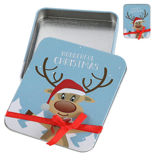 8/24x Geschenkdosen 8er Set 4 Weihnachtsmotive Metall 11,5x9x1,5cm bunt rechteckig Dose Verpackung Geschenkbox