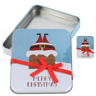 8/24x Geschenkdosen 8er Set 4 Weihnachtsmotive Metall 11,5x9x1,5cm bunt rechteckig Dose Verpackung Geschenkbox