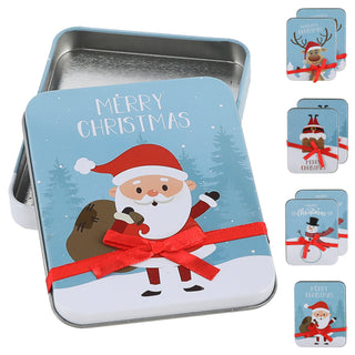 8/24x Geschenkdosen 8er Set 4 Weihnachtsmotive Metall 11,5x9x1,5cm bunt rechteckig Dose Verpackung Geschenkbox