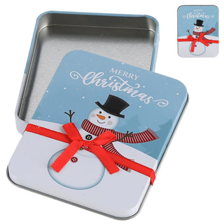 8/24x Geschenkdosen 8er Set 4 Weihnachtsmotive Metall 11,5x9x1,5cm bunt rechteckig Dose Verpackung Geschenkbox