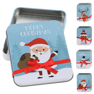 8/24x Geschenkdosen 8er Set 4 Weihnachtsmotive Metall 11,5x9x1,5cm bunt rechteckig Dose Verpackung Geschenkbox