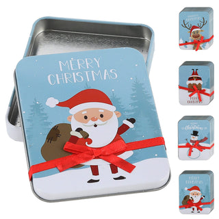 8/24x Geschenkdosen 8er Set 4 Weihnachtsmotive Metall 11,5x9x1,5cm bunt rechteckig Dose Verpackung Geschenkbox