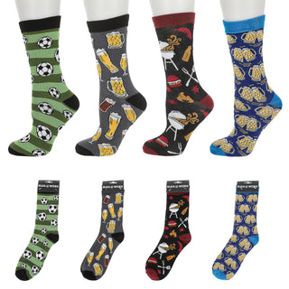 Herrensocken Bier 4er Pack onesize 42-46 bunt Polyester Baumwolle Elasthan 4 Motive Strümpfe Socken Herrenstrümpfe