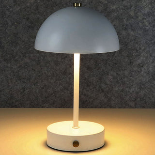 LED Leuchte 'Oslo' weiß 8 LEDs warmweiß Eisen Ø15x25,5cm 3 Helligkeitsstufen batteriebetrieben Tischeuchte Dekolampe Kugel-Lampenschirm