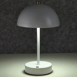 LED Leuchte 'Oslo' weiß USB 16 LEDs Eisen Ø15x25,5cm 3 Weißtöne Li-ion Akku 50cm Ladekabel stufenlos dimmbar Tischeuchte Kugel-Lampenschirm