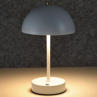 LED Leuchte 'Oslo' weiß USB 16 LEDs Eisen Ø15x25,5cm 3 Weißtöne Li-ion Akku 50cm Ladekabel stufenlos dimmbar Tischeuchte Kugel-Lampenschirm